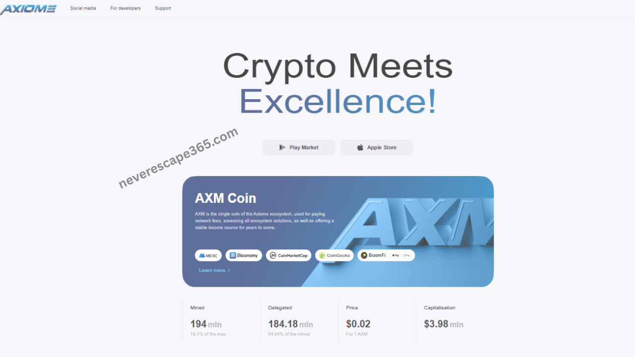 “Mine Without Mining: Earn AXM Tokens with Axiome Wallet | Up to 20%/Month!”
